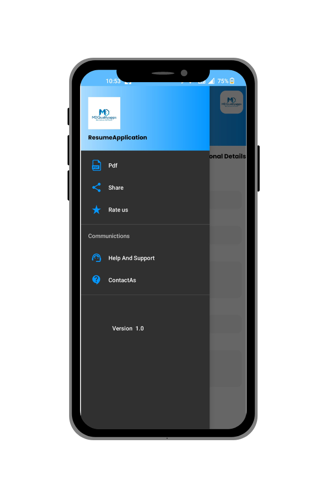 resume-app screen 4