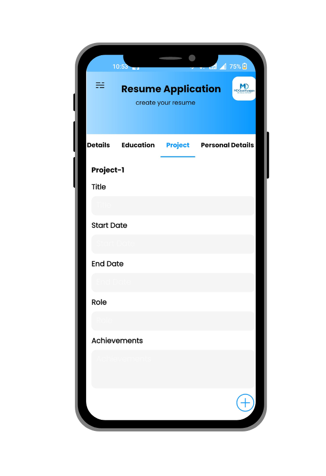 resume-app screen 5