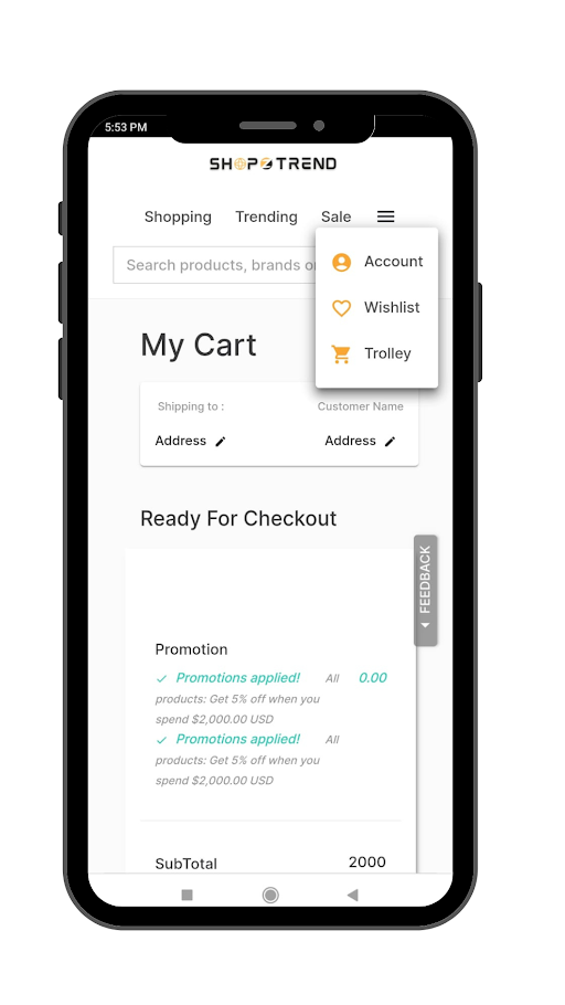 shopztrend screen 4
