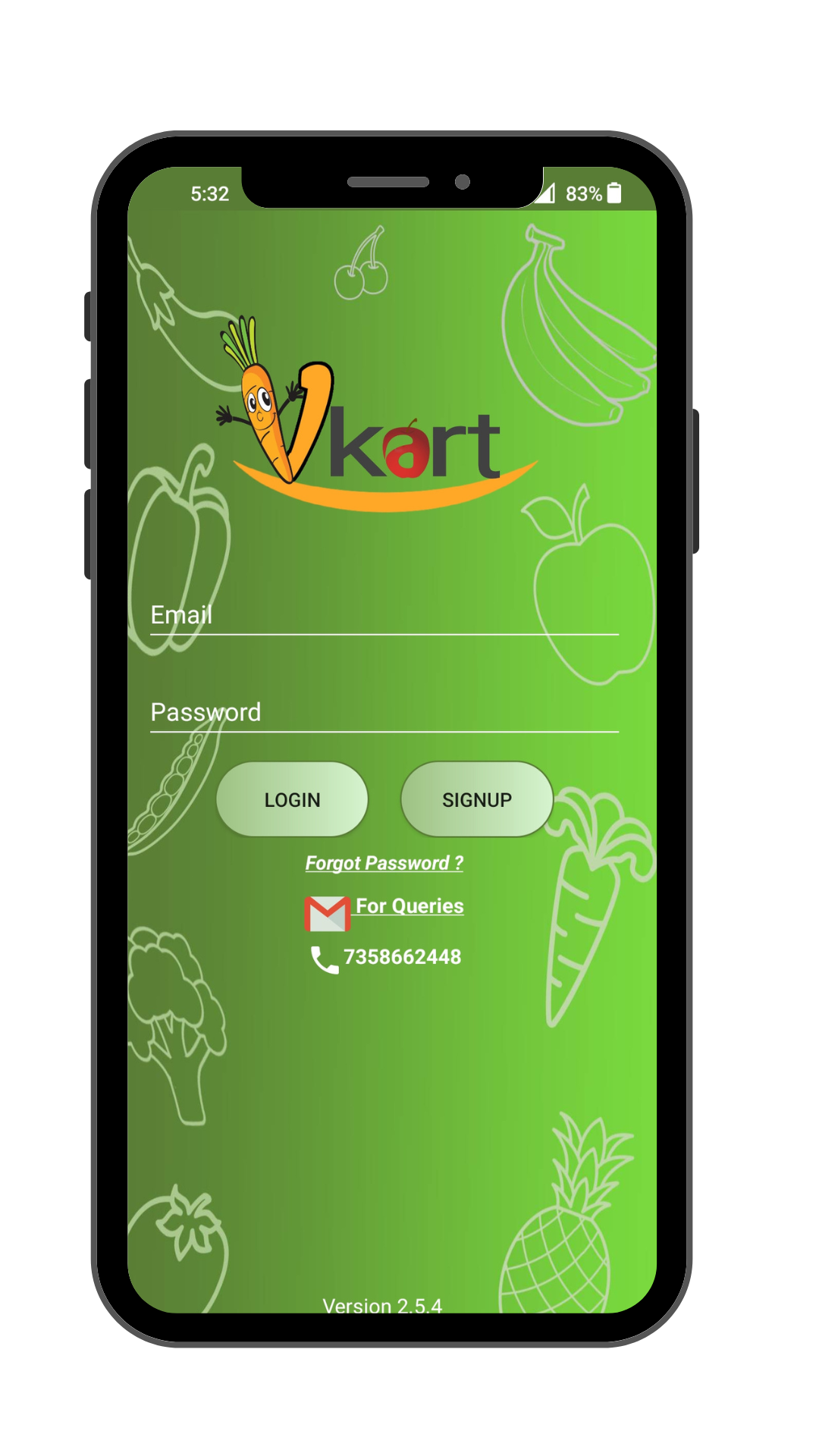 vkart screen 2