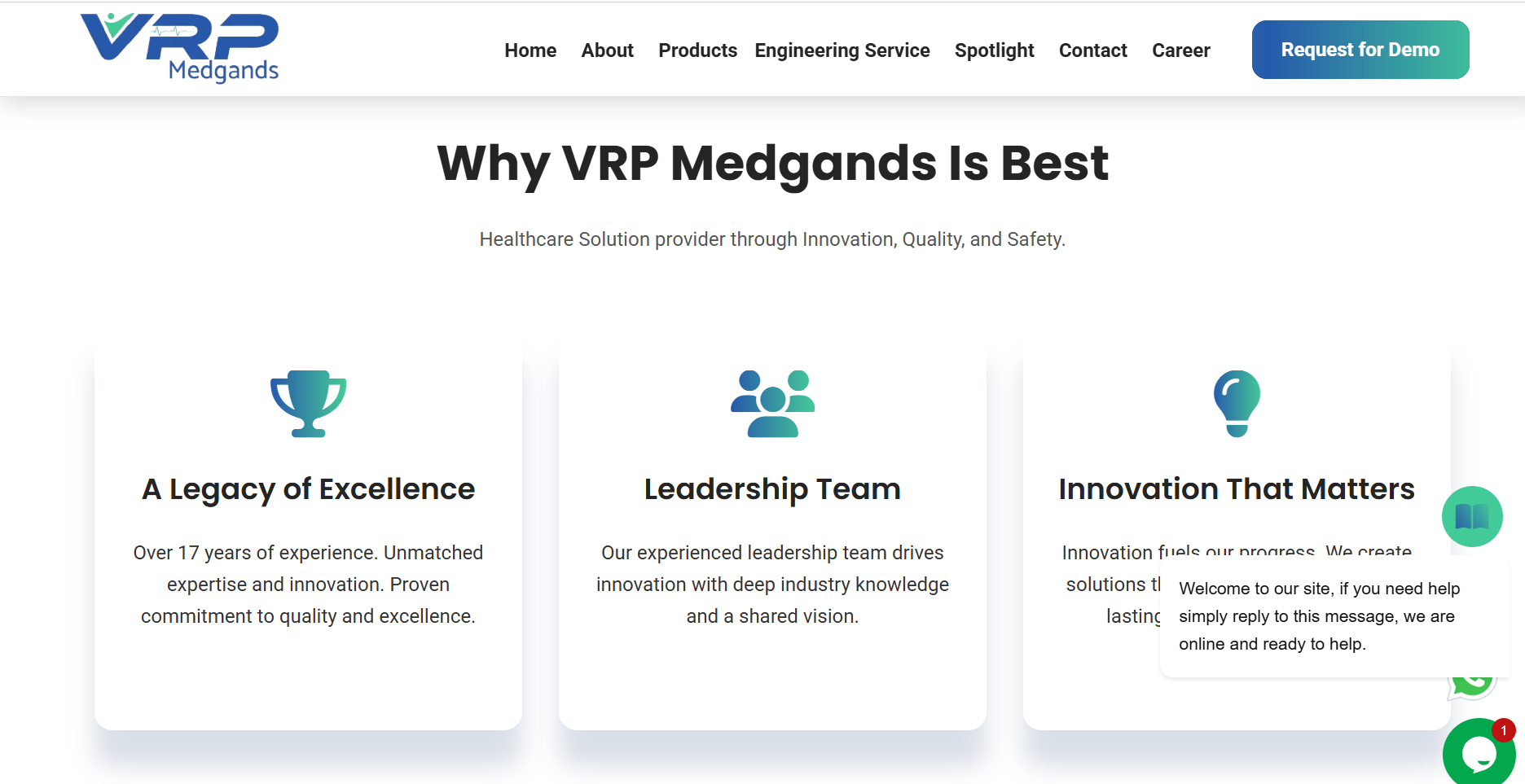 VRP Medgands Screen 1